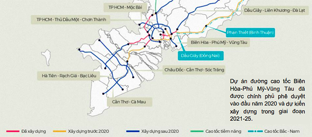  Ở miền Nam, Bà Rịa – Vũng Tàu đang trở thành điểm nóng công nghiệp kể từ khi hệ thống đường cao tốc mới được đẩy mạnh phát triển, kết nối cảng nước sâu Cái Mép – Thị Vải với TP.HCM, Đồng Nai và Bình Dương
