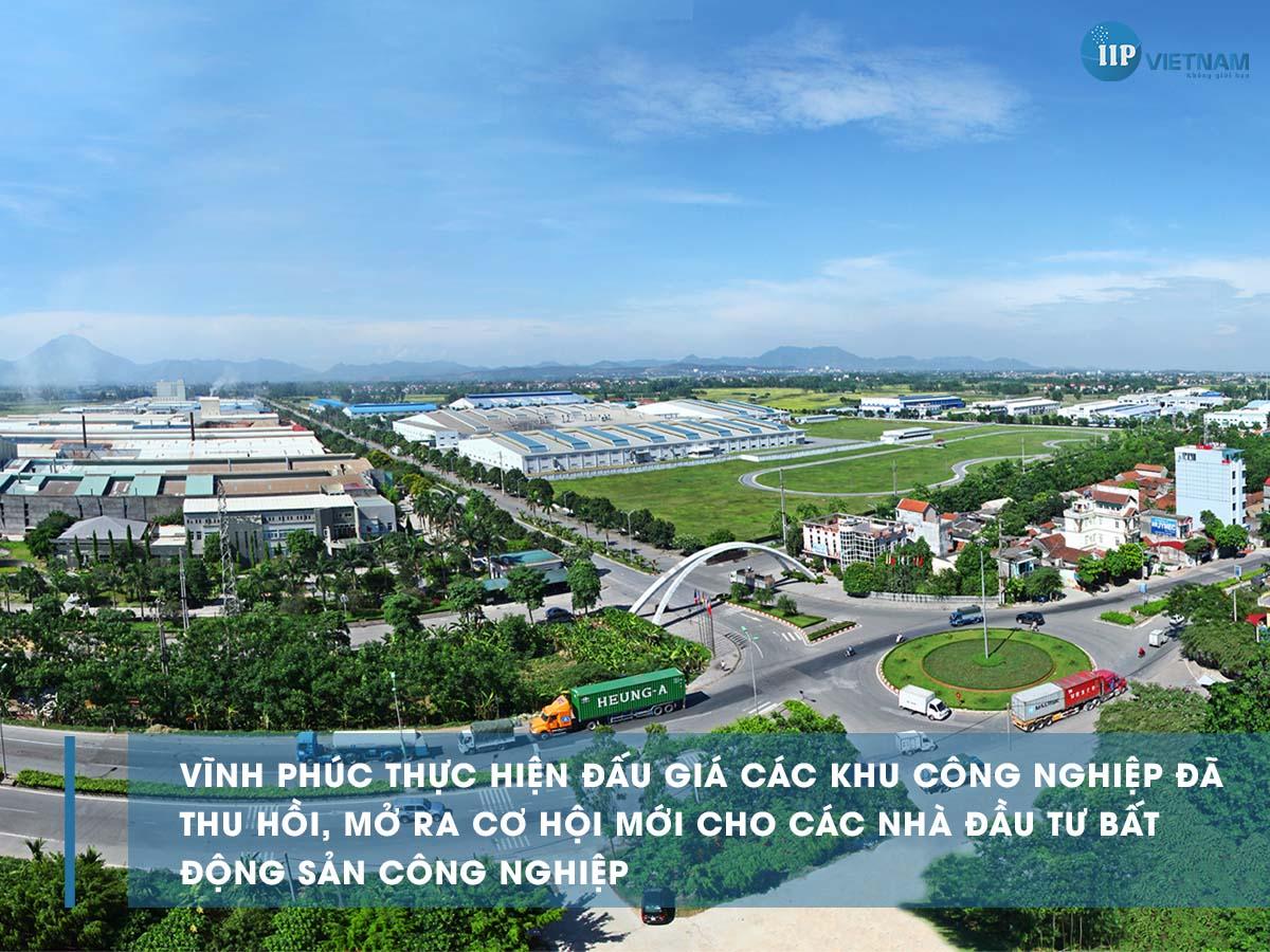 Vinh Phuc は回収した工業団地のオークションを開催し 工業不動産投資家に新たな機会を開く Iipvietnam Com