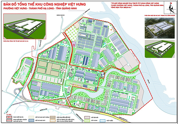 Bản đồ tổng thể Khu công nghiệp Việt Hưng